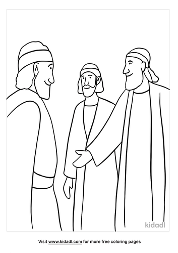 Peter And Cornelius Coloring Page Sketch Coloring Page