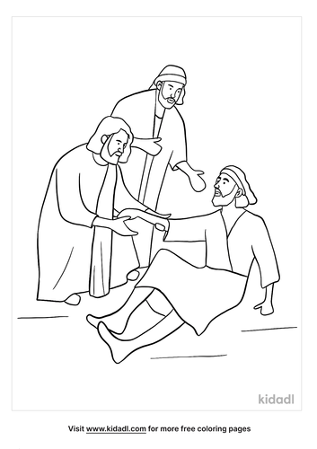 Peter And John Coloring Pages | Free Bible Coloring Pages | Kidadl