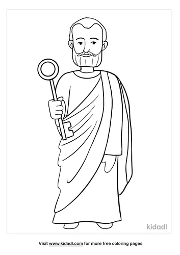 Peter Coloring Pages | Free Bible Coloring Pages | Kidadl