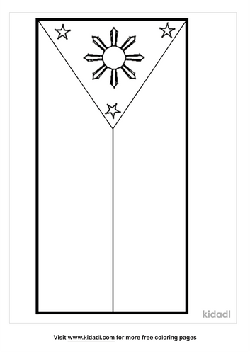 philippines flag coloring pages free flags coloring pages kidadl