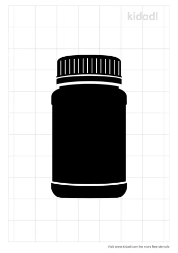 pill-bottle-stencil