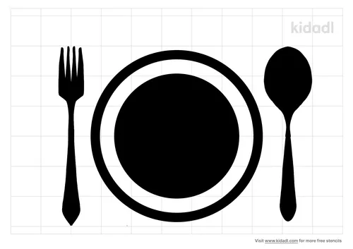 plate-and-fork-stencil