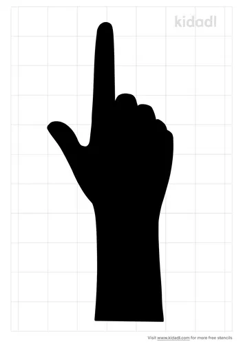 pointing-finger-stencil