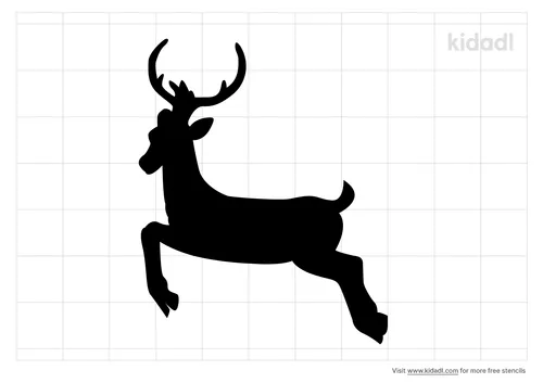prancing-deer-stencil