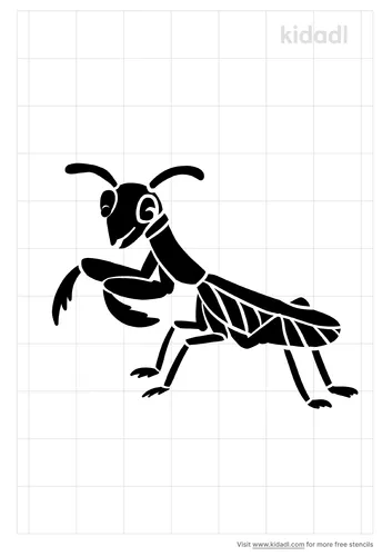 praying-mantis-stencil