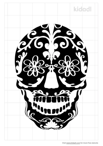 pretty-skull-stencil