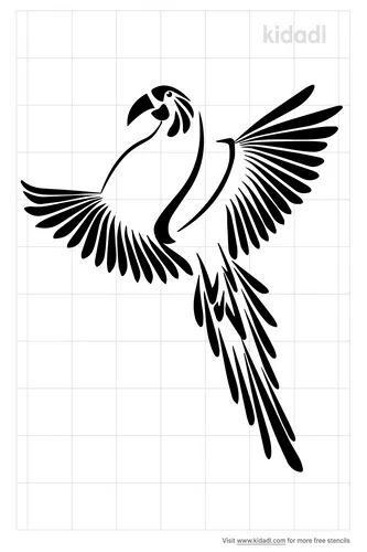 quetzal-bird-stencils