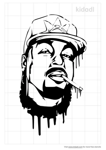 rapper-daz-stencil