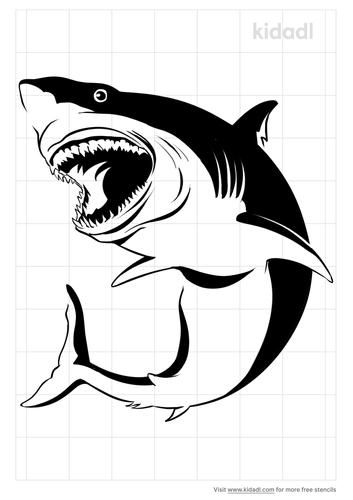 Shark Stencils Free Printable