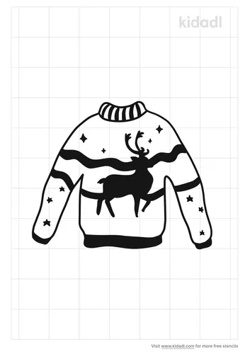 reindeer-ugly-sweater-stencil