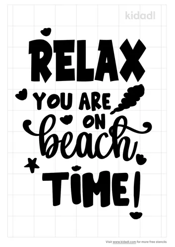 relax-youre-on-beach-time-stencil