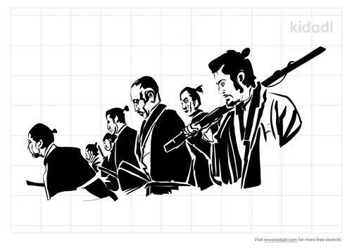 seven-samurai-stencil