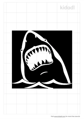 shark-biting-stencil