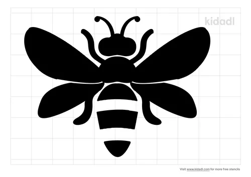 simple-bee-stencil