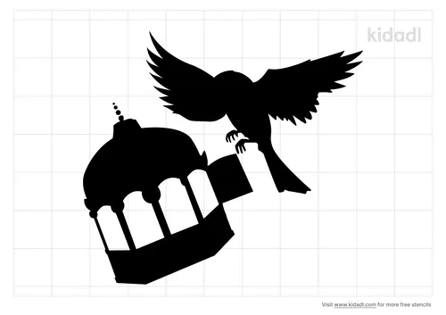 simple-bird-and-cage-stencil