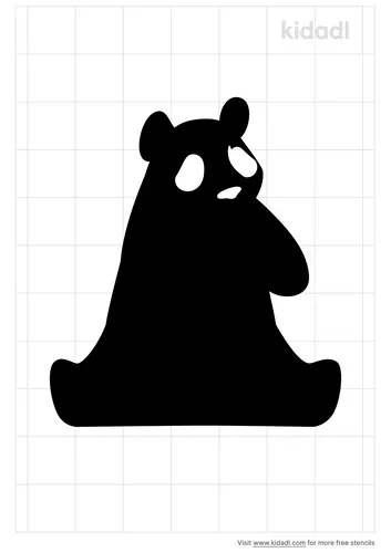 sitting-panda-stencil