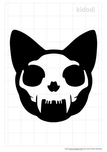 skull-cat-stencil