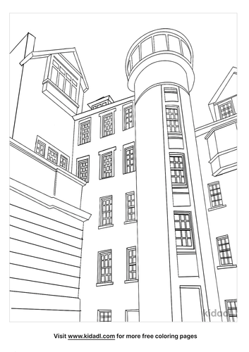 Skyscraper Coloring Pages Free Buildings Coloring Pages Kidadl