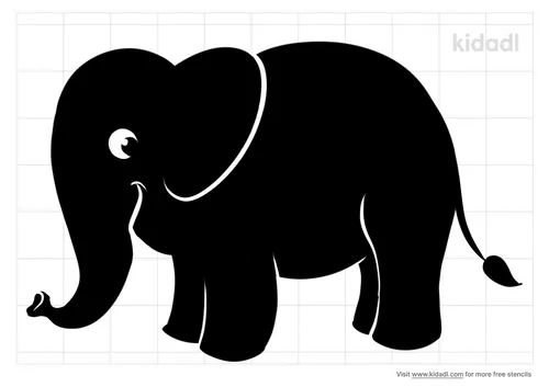 smiling-elephant-stencil