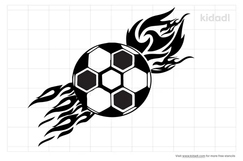 soccer-ball-with-flames-stencil