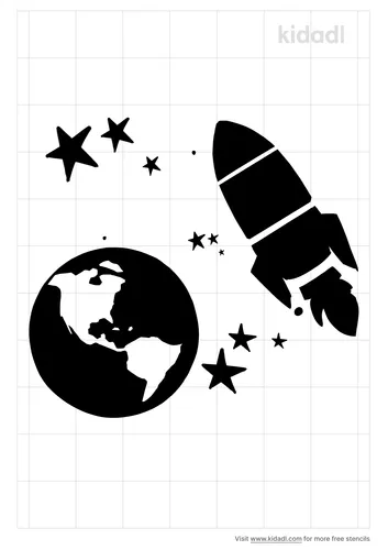spaceship-earth-stencil