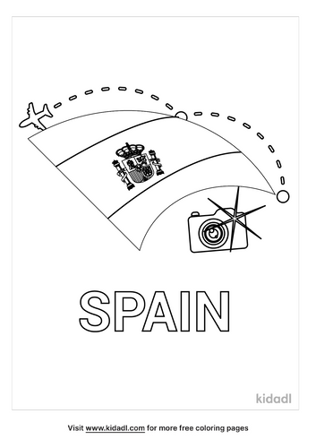 Spanish Flag Coloring Pages | Free World/geography/flags Coloring Pages