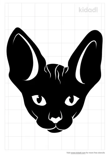sphynx-cat-head-stencil