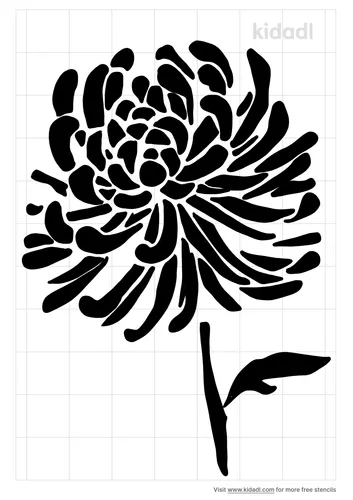 spider-chrysanthemum-stencil