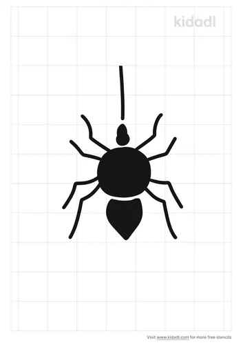 spider-on-a-string-stencil