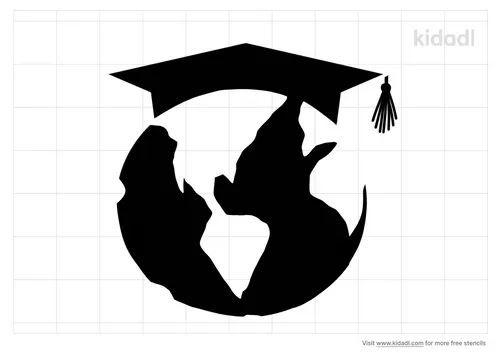 square-world-map-graduation-cap-stencil