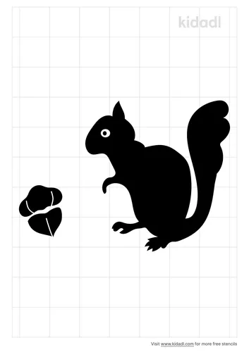 squirrel-nut-stencil