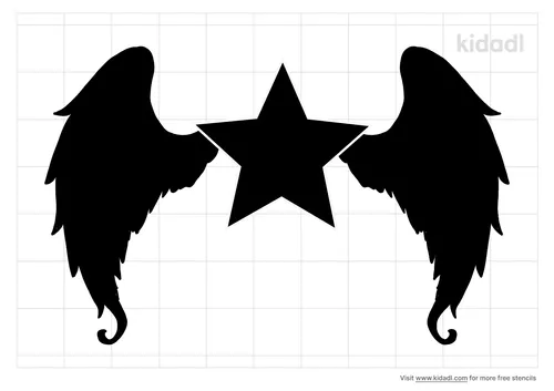 star-with-wings-stencil
