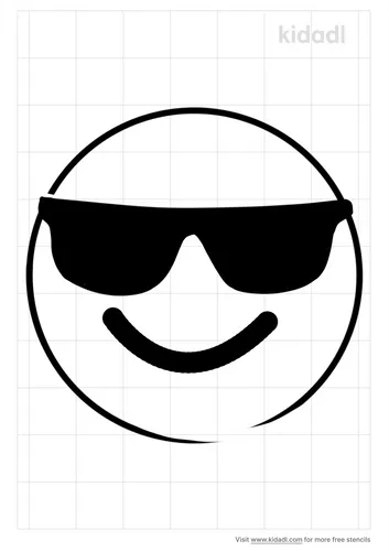 sunglass-emoji-stencil