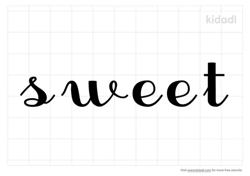 sweet-in-cursive-stencil