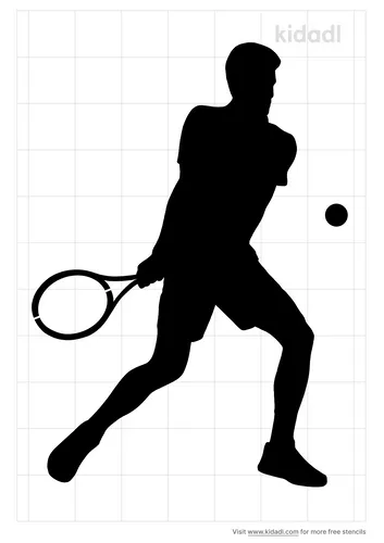 tennis-player-stencil