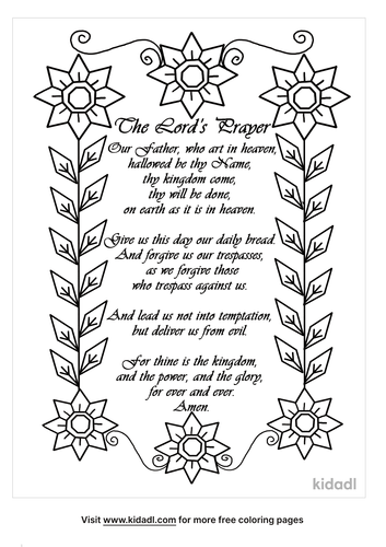 the lord s prayer coloring pages free bible coloring pages kidadl