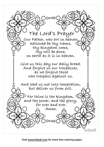 the lord s prayer coloring pages free bible coloring pages kidadl