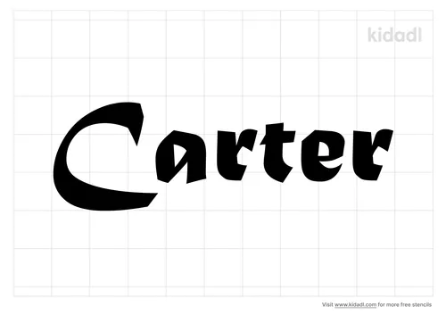 the-name-carter-tattoo-stencil