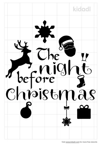 the-night-before-christmas-stencil