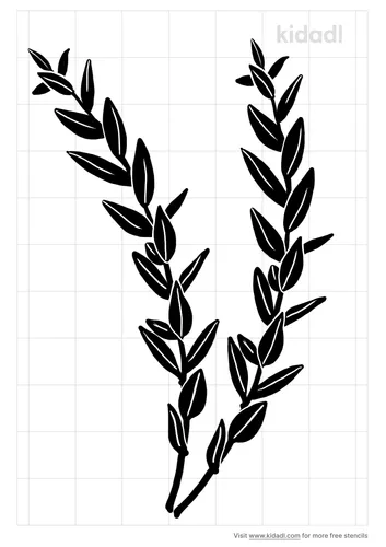 thyme-leaves-stencil