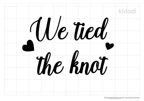 tied-the-knot-stencil