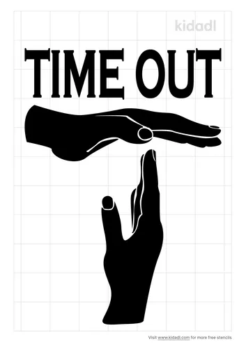 time-out-stencil