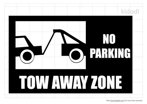 tow-away-zone-stencil
