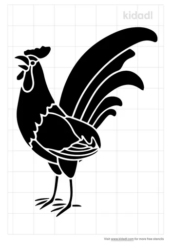 traditional-rooster-stencil