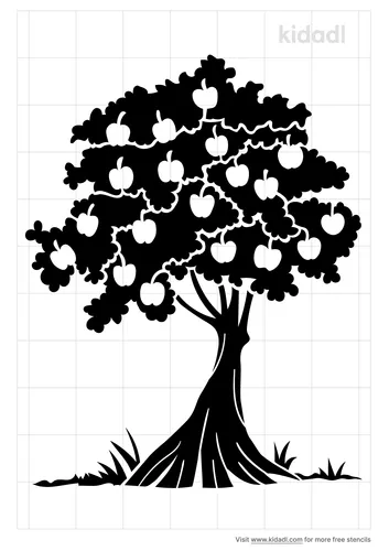tree-with-apple-stencil