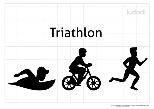 triathlon-stencil
