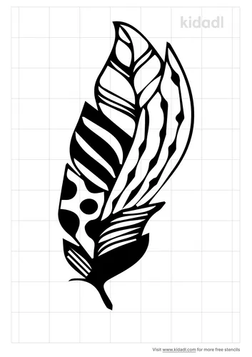 tribal-feather-stencil