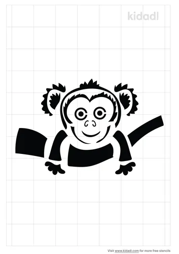 tribal-monkey-stencil