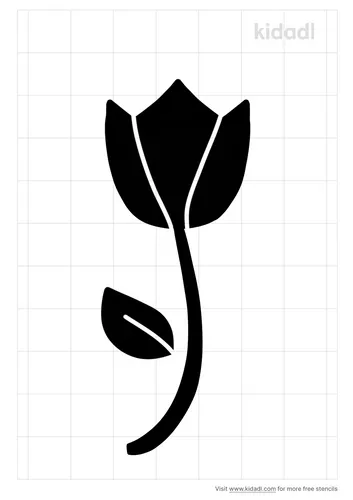 tulip-stem-stencil