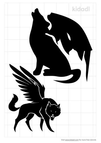 werewolf-with-wings-stencil